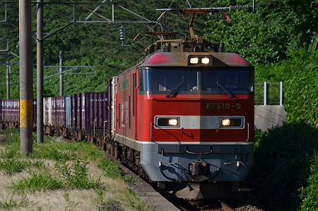 桑川駅 EF510通過