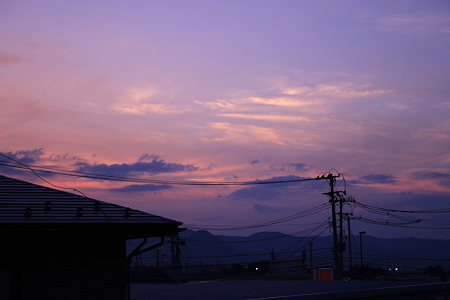 ８月２９日の夕焼け