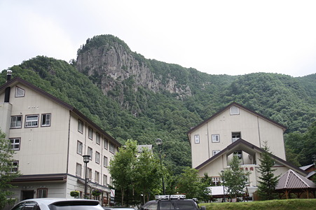 層雲峡の断崖絶壁