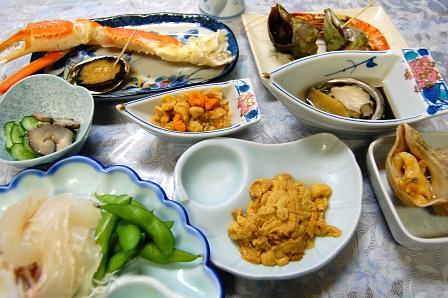 夕食全景