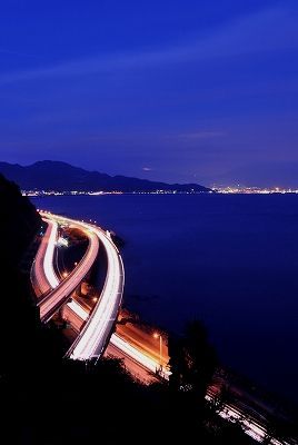 夜のさった峠1