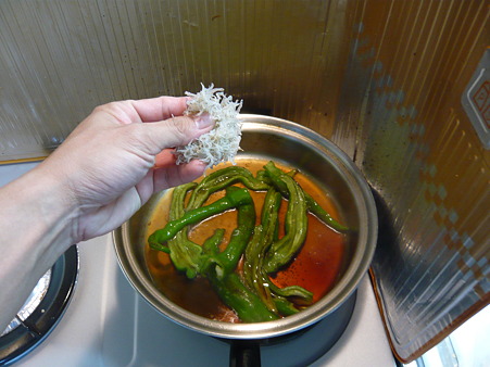 万願寺とうがらしとじゃこの佃煮風 006