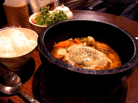 煮込みハンバーグセット